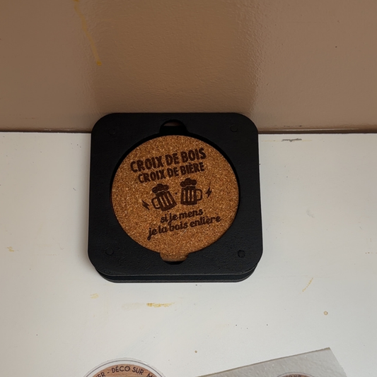 Sous-verres en liège personnalisable