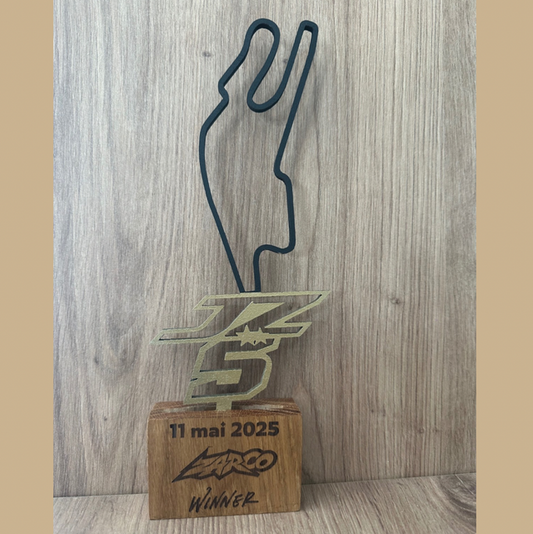 Trophée victoire Zarco Le Mans 2025