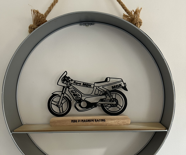 Décoration Mobylette sur socle