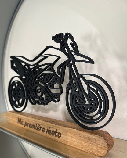 Décoration Moto sur socle