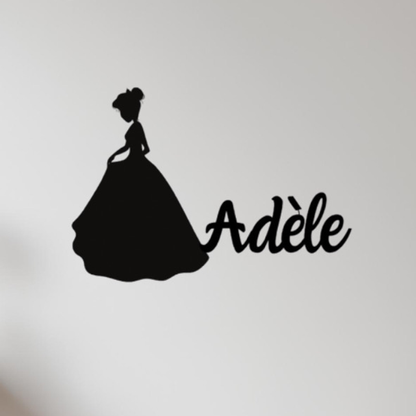 Décoration prénom enfant " Princesse "