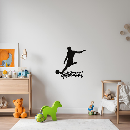 Décoration prénom  " foot "