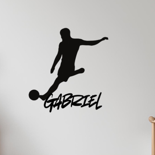 Décoration prénom  " foot "