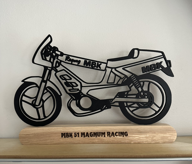 Décoration Mobylette sur socle