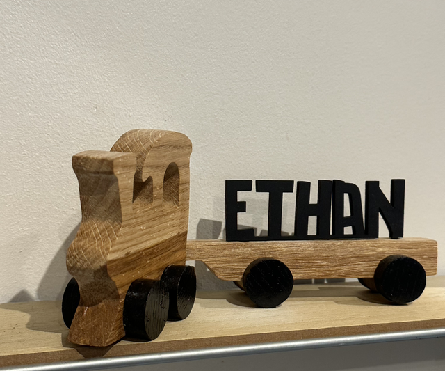 Véhicule prénom enfant